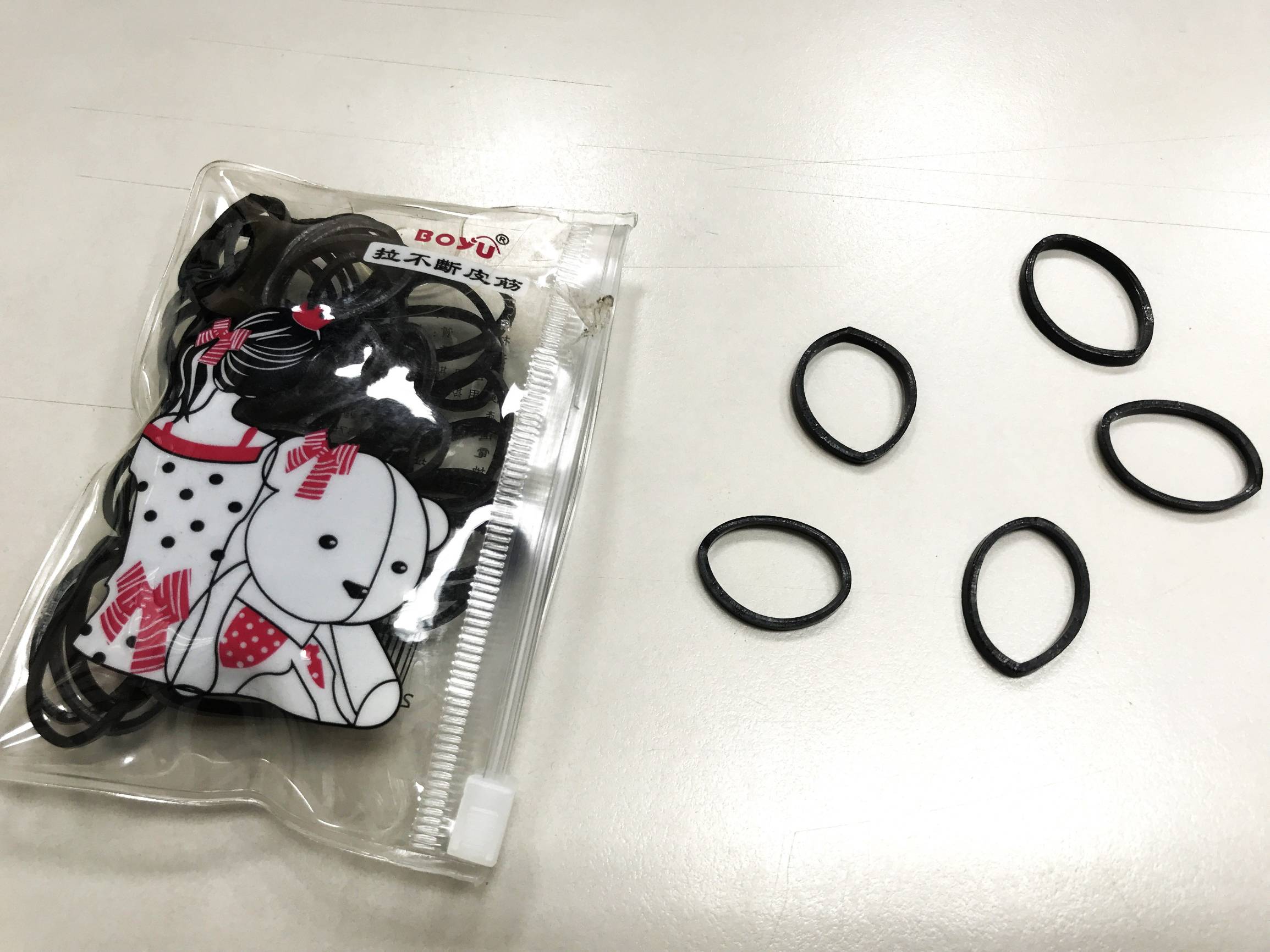 綁頭髮用黑色橡皮筋- GC贈物網