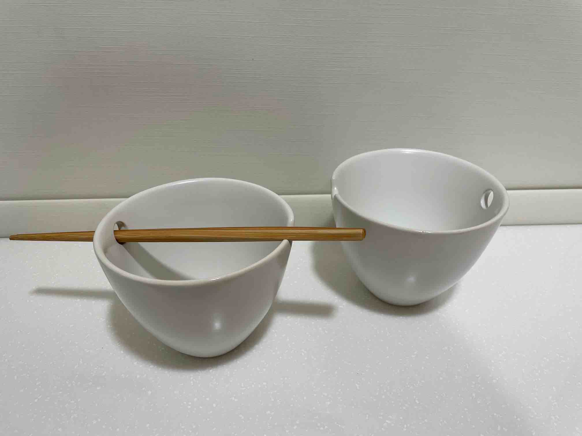 白色陶瓷筷子碗 - GC贈物網